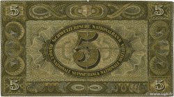 5 Francs SUISSE 1939 P.11i TB