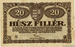 20 Filler HONGRIE 1920 P.043 TTB