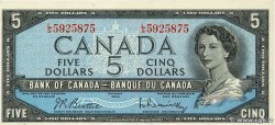 5 Dollars Fauté CANADA  1954 P.077b