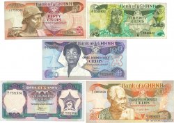 20 à 500 Cedis Lot GHANA 1983 P.24a à P.28a TTB+