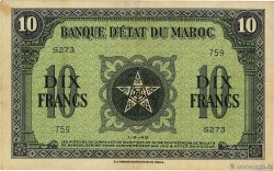 10 Francs MAROC 1943 P.25 TTB