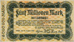 5 Millions Mark ALLEMAGNE Trier - Trèves 1923 TB+