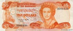 5 Dollars BAHAMAS 1984 P.45b TB+
