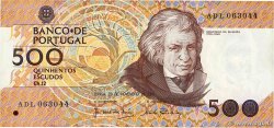 500 Escudos PORTUGAL 1987 P.180a TTB