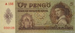 5 Pengö HUNGARY 1939 P.106 VF+