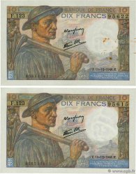 10 Francs MINEUR Lot FRANCE 1946 F.08.16 SUP