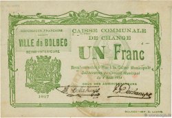 1 Franc FRANCE régionalisme et divers Bolbec 1914 JP.76-017 SUP