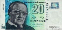 20 Markkaa FINLANDE 1993 P.123 TB+