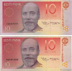 10 Krooni Lot ESTONIE 1994 P.77a TB+