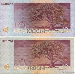 10 Krooni Lot ESTONIE 1994 P.77a TB+