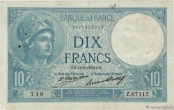 10 Francs MINERVE FRANCE 1932 F.06.16 TB+