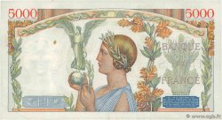 5000 Francs VICTOIRE Impression à plat FRANCE 1939 F.46.12 pr.TTB