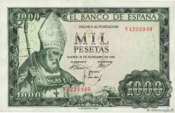 1000 Pesetas ESPAGNE 1965 P.151 TTB