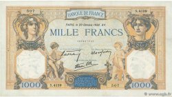 1000 Francs CÉRÈS ET MERCURE type modifié FRANCE 1938 F.38.30 TTB