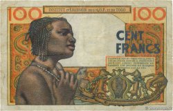 100 Francs FRENCH WEST AFRICA 1957 P.46 BC+