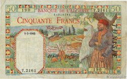 50 Francs TUNISIE 1945 P.12a TB+