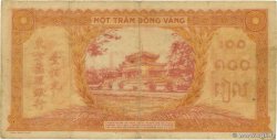 100 Piastres orange INDOCHINE FRANÇAISE 1942 P.066 TTB