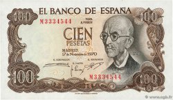 100 Pesetas ESPAGNE 1970 P.152a