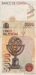 5000 Pesetas ESPAGNE 1992 P.165 TTB+