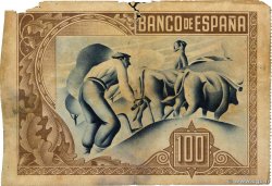 100 Pesetas ESPAGNE Bilbao 1937 PS.565a B+