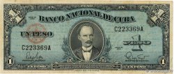 1 Peso CUBA 1960 P.077b TTB