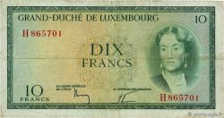 10 Francs LUXEMBOURG 1954 P.48a TB