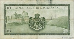10 Francs LUXEMBOURG 1954 P.48a TB