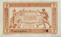 1 Franc TRÉSORERIE AUX ARMÉES 1917 FRANCE 1917 VF.03.13 SUP+