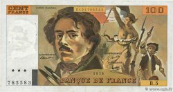 100 Francs DELACROIX modifié FRANCE 1978 F.69.01d VF