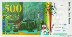 500 Francs PIERRE ET MARIE CURIE FRANCE 1998 F.76.04 SUP+