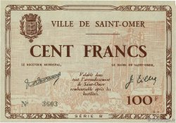 100 Francs FRANCE régionalisme et divers Saint-Omer 1940 BU.93.02 SPL