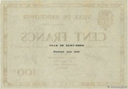 100 Francs FRANCE régionalisme et divers Saint-Omer 1940 BU.93.02 SPL