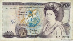20 Pounds ENGLAND 1970 P.380b F