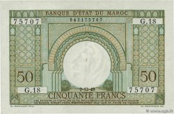 50 Francs MAROC 1949 P.44 pr.SUP