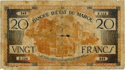 20 Francs MAROC 1943 P.39 pr.B
