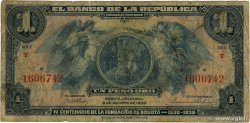 1 Peso Oro COLOMBIE 1938 P.385 B