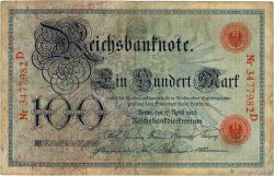 100 Mark ALLEMAGNE 1903 P.022 TB
