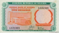 5 Shillings NIGERIA 1968 P.10a VF+