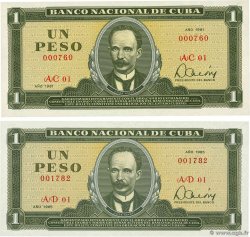 1 Peso Lot CUBA 1981 P.102b