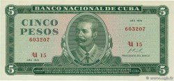 5 Pesos CUBA 1972 P.103b pr.NEUF