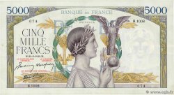 5000 Francs VICTOIRE Impression à plat FRANCE 1942 F.46.40 TTB+