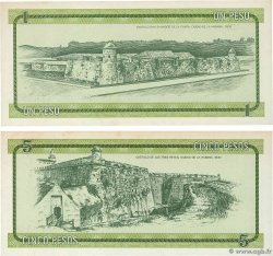 1 et 5 Pesos Lot CUBA 1985 P.FX06 et 07 AU