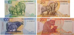 10, 20,100 et 200 Rand Lot SUDÁFRICA 2023 P.148, P.149, P.151 et P.152 SC+