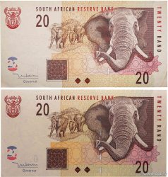 10 et 20 Rand Lot AFRIQUE DU SUD 2005 P.129a TTB+