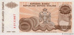 50000000000 Dinara CROATIE 1993 P.R29a NEUF