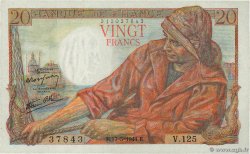 20 Francs PÊCHEUR FRANCE 1944 F.13.09 pr.NEUF