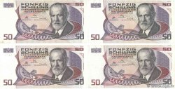 50 Schilling Lot AUSTRIA 1986 P.149 F