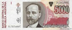 5000 Australes ARGENTINA 1989 P.330f UNC