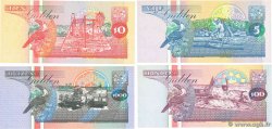 5, 10, 100 et 1000 Gulden Lot SURINAM 1991 P.136a, P.137b, P.139b et P.141b NEUF