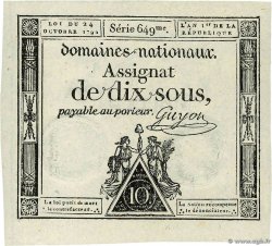 10 Sous FRANCE 1792 Ass.34a NEUF
